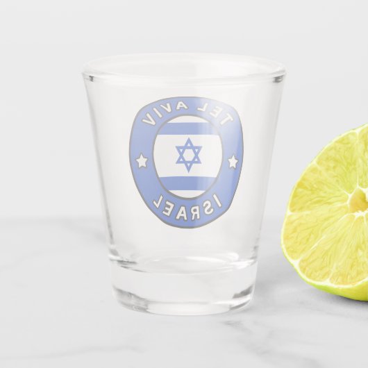 Tel Aviv Israel Shot Glas (Achterkant)