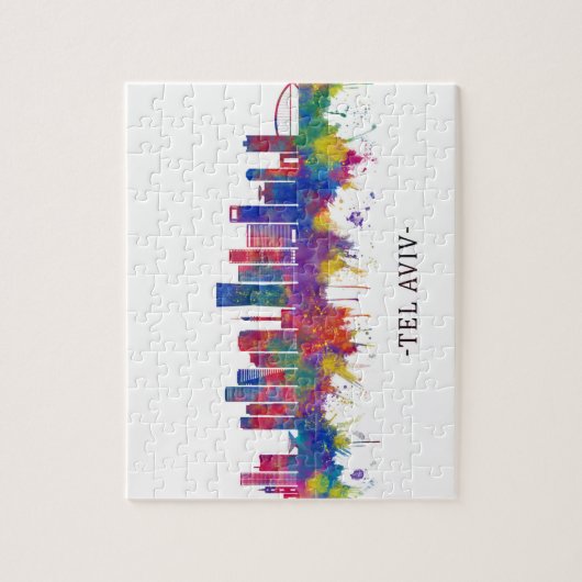 Tel Aviv Israel Skyline Legpuzzel (Verticaal)