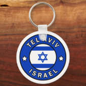 Tel Aviv Israel Sleutelhanger (Voorkant)