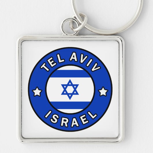 Tel Aviv Israel Sleutelhanger (Voorkant)