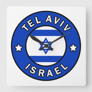Tel Aviv Israel Vierkante Klok