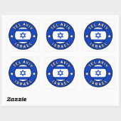 Tel Aviv Israel Vierkante Sticker (Vel)