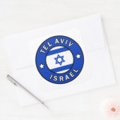 Tel Aviv Israel Vierkante Sticker (Envelop)