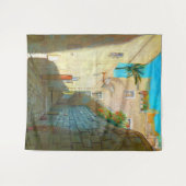 Tel-Aviv Jaffo Oude Stad Israël Reis Olie Schilder Wandkleed (Voorkant (horizontaal))