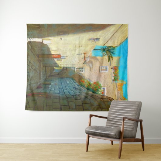 Tel-Aviv Jaffo Oude Stad Israël Reis Olie Schilder Wandkleed (In Situ (horizontaal))
