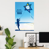 tel aviv kite 100 poster (Thuiskantoor)
