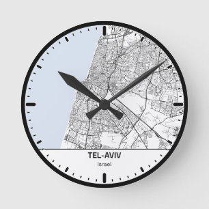 Tel-Aviv Klok Stad Lijn Kunst