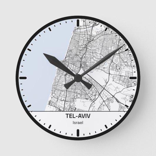 Tel-Aviv Klok Stad Lijn Kunst (Voorkant)
