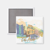 Tel Aviv Magneet (Voorkant / Achterkant)