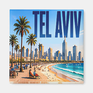 🌴 Tel Aviv Moderne Kuststad Stijl 🌴 Magneet