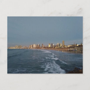 Tel Aviv na zonsondergang, Israël Briefkaart