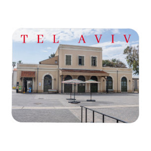 Tel Aviv Old Train Station uitzicht fridge magnet Magneet