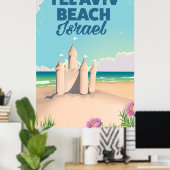 Tel Aviv Strand Israël strand poster (Thuiskantoor)
