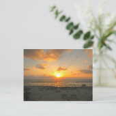 Tel Aviv Sunset Briefkaart (Staand voorkant)