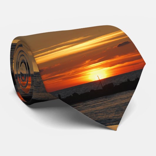 Tel Aviv Sunset Stropdas (Opgerold)