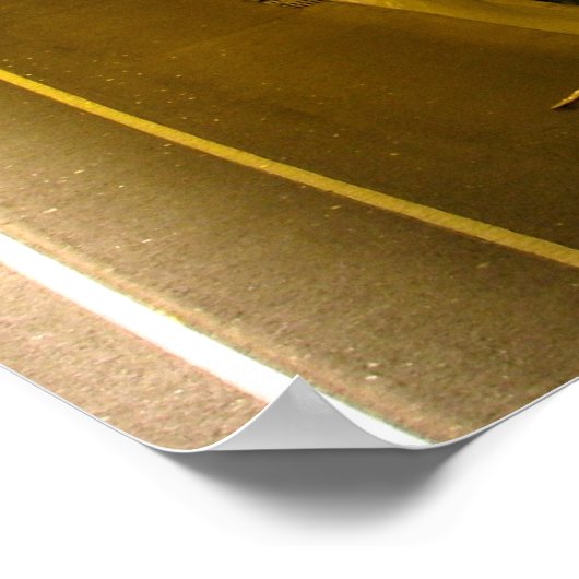 Tel Aviv Towers Night Photo Poster (Hoek)