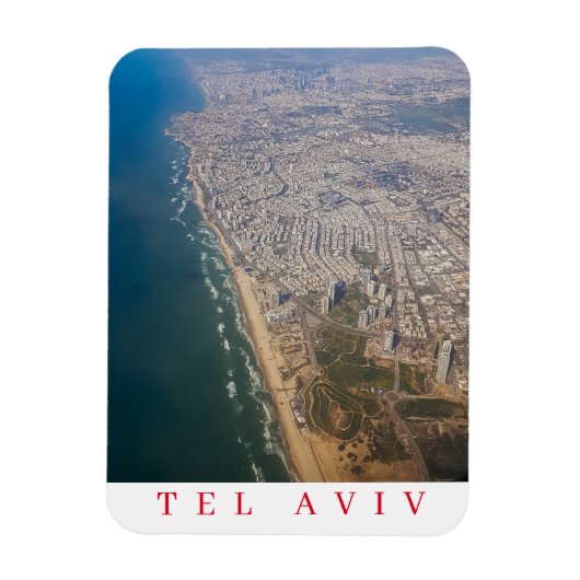 Tel Aviv uitzicht koelkastmagneet Magneet (Verticaal)