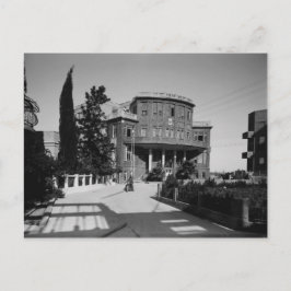 Tel Aviv's stadhuis in Bialik Street in de jaren d Briefkaart