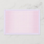 Tel de Beren Baby shower Leuk Paarse Beer spel Informatiekaartje (Achterkant)