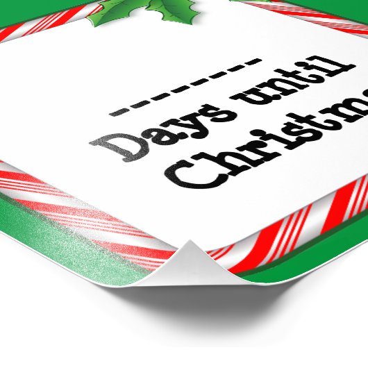 Tel de dagen tot Kerstmis Foto Afdruk (Hoek)