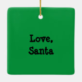 Tel de dagen tot Kerstmis Keramisch Ornament (Achterkant)