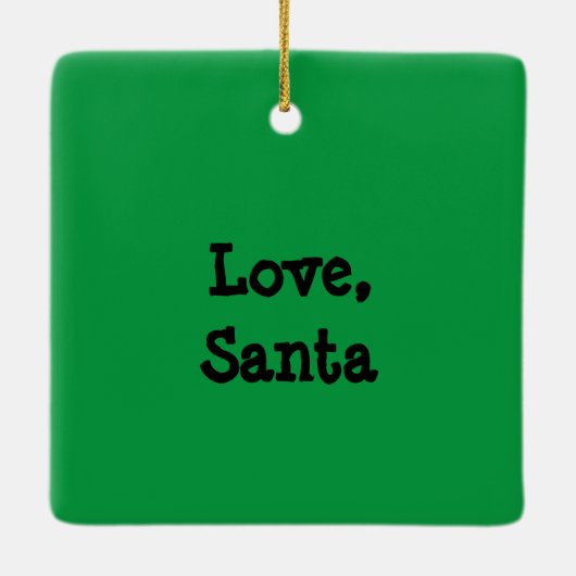 Tel de dagen tot Kerstmis Keramisch Ornament (Achterkant)