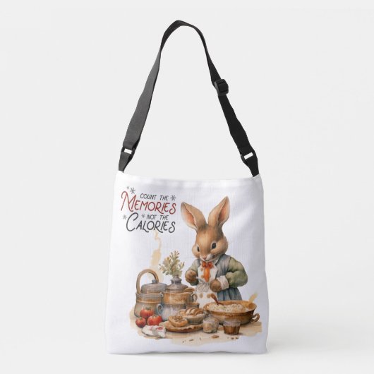 Tel de herinneringen, niet de calorieën crossbody tas (Achterkant)