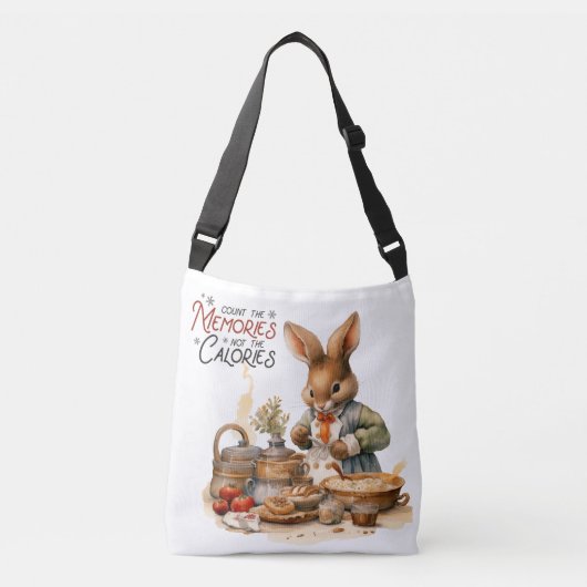 Tel de herinneringen, niet de calorieën crossbody tas (Voorkant)