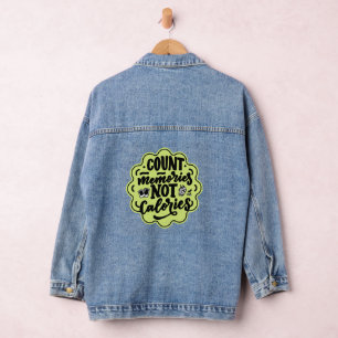 Tel de herinneringen, niet de calorieën van de kok denim jacket
