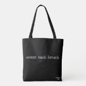Tel elke adem tote bag (Achterkant)