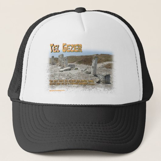 Tel Gezer Standing Stones Trucker Pet (Voorkant)