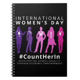 Tel haar op Internationale Vrouwendag Notitieboek