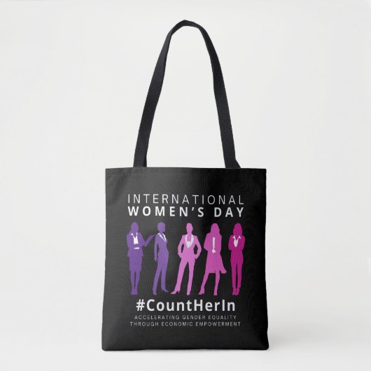 Tel haar op Internationale Vrouwendag Tote Bag (Voorkant)
