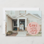 Tel het allemaal van de kerstfeestfoto kaart (Voorkant)