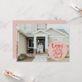 Tel het allemaal van de kerstfeestfoto kaart (Voorkant / Achterkant in situ)