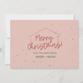 Tel het allemaal van de kerstfeestfoto kaart (Achterkant)