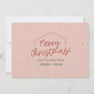 Tel het allemaal van de kerstfeestfoto kaart