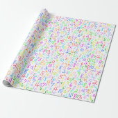 Tel het op (op wit) cadeaupapier (Uitgerold)