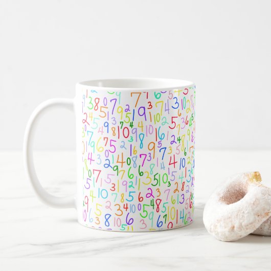 Tel het op (op wit) koffiemok (Met donut)