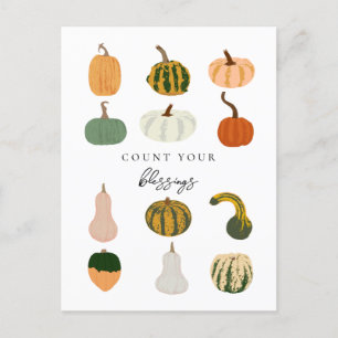 Tel Je Bladste Pumpkins Herfst Briefkaart