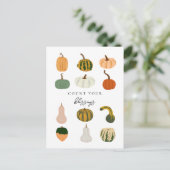 Tel Je Bladste Pumpkins Herfst Briefkaart (Staand voorkant)