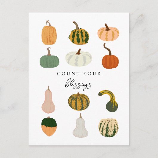 Tel Je Bladste Pumpkins Herfst Briefkaart (Voorkant)