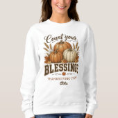Tel Je Blessing Kerst Crew Dames Trui (Voorkant)