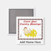 Tel je land zegeningen magneet (Voorkant / Achterkant)