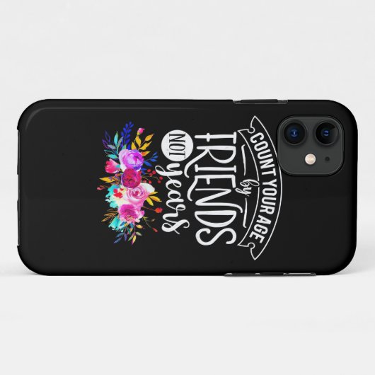 Tel je leeftijd op vrienden Case-Mate iPhone case (Achterkant (horizontaal))