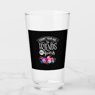 Tel je leeftijd op vrienden glas