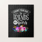 Tel je leeftijd op vrienden legpuzzel (Verticaal)