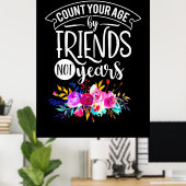 Tel je leeftijd op vrienden poster (Thuiskantoor)