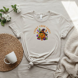 Tel je snoepgoed Wiskunde Leraar Halloween T-shirt