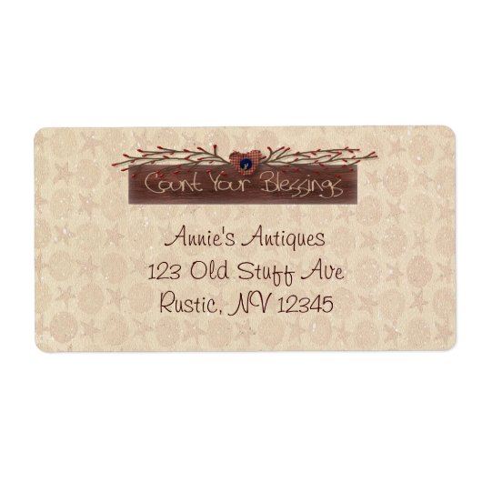 Tel je zegellabel etiket (Voorkant)